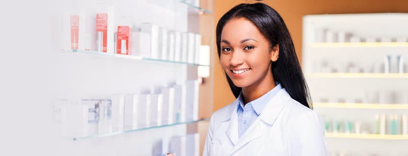 smiling female pharmacist 
